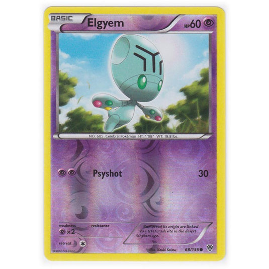 Pokemon - Black & White - Plasma Storm (Reverse Holo) - Elgyem - 68/135