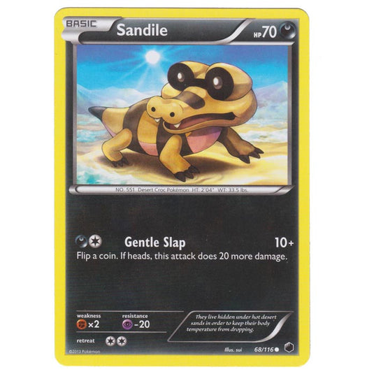 Pokemon - Black & White - Plasma Freeze - Sandile - 68/116