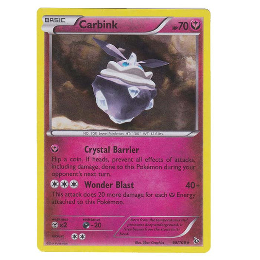 Pokemon - XY - Flashfire - Carbink - 68/106