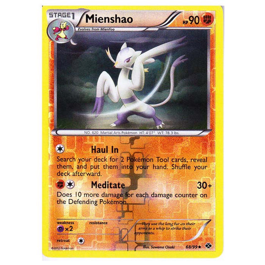 Pokemon - Black & White - Next Destinies - (Reverse Holo) Mienshao 68/99