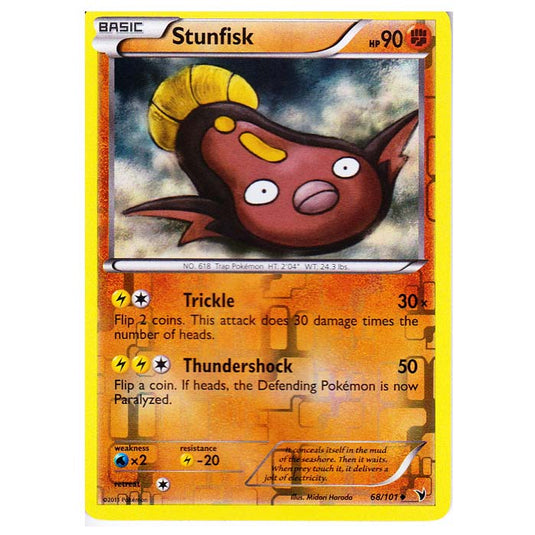 Pokemon - Black & White - Noble Victories - (Reverse Holo) - Stunfisk 68/101