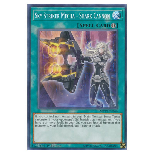 Yu-Gi-Oh! - 2019 Gold Sarcophagus Tin Mega Pack - Sky Striker Mecha - Shark Cannon (Common) MP19-EN266