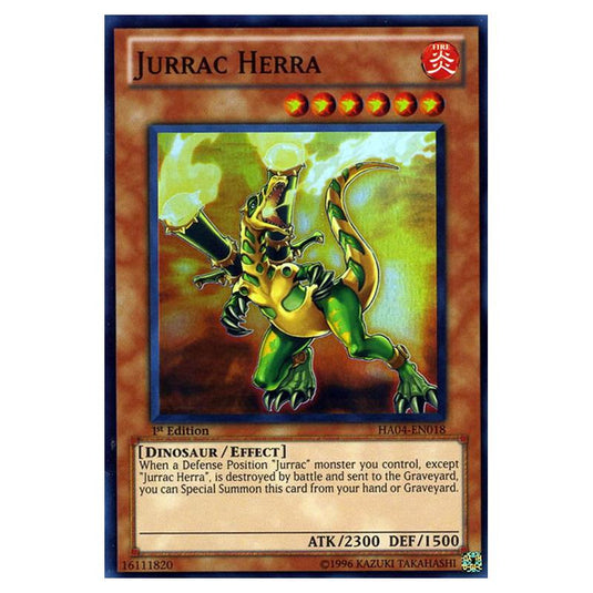 Yu-Gi-Oh! - Hidden Arsenal 4 - Trishula's Triumph - Jurrac Herra (Super Rare) HA04-EN018