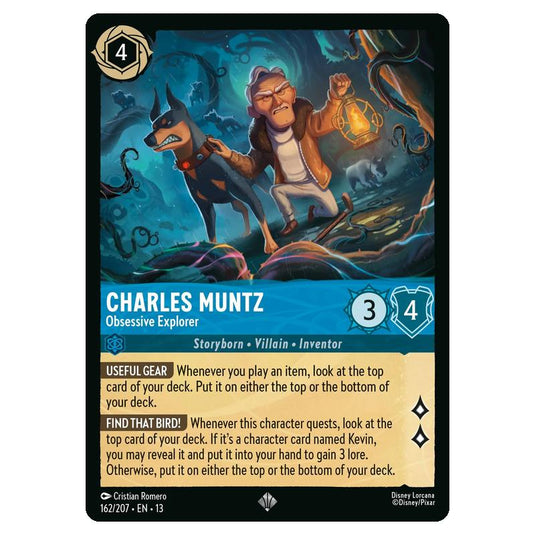 Lorcana - Attack of the Vine - Charles Muntz - Obsessive Explorer (Super Rare) - 162/207