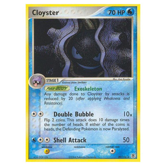 Pokemon - EX Series - FireRed & LeafGreen - Cloyster - 20/112
