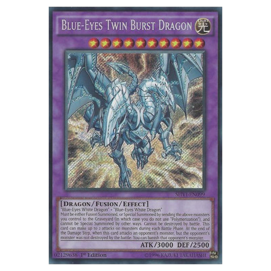 Yu-Gi-Oh! - Shining Victories - Blue-Eyes Twin Burst Dragon (Secret Rare) SHVI-EN099