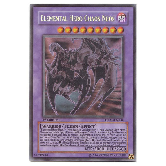 Yu-Gi-Oh! - Gladiator\'s Assault - Elemental HERO Chaos Neos (Ghost Rare) GLAS-EN036