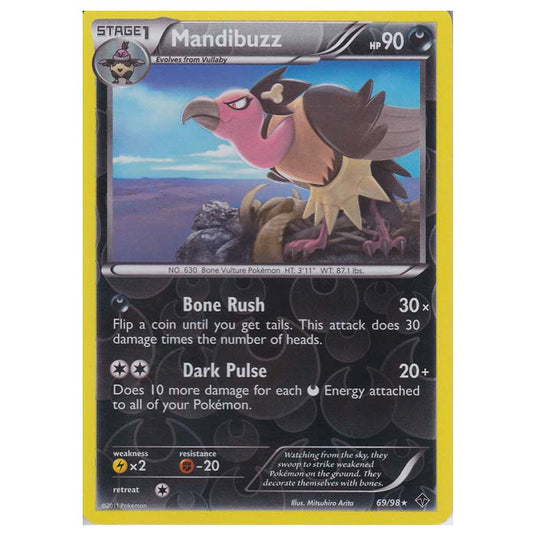 Pokemon - Black & White - Emerging Powers - (Reverse Holo) - Mandibuzz 69/98