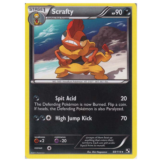 Pokemon - Black & White - Scrafty 69/114