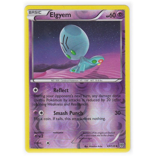 Pokemon - Black & White - Plasma Storm (Reverse Holo) - Elgyem - 69/135