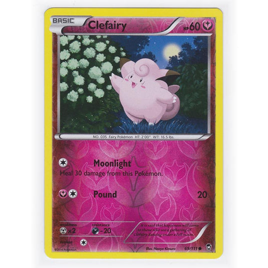 Pokemon - XY Furious Fists - (Reverse Holo) - Clefairy - 69/111