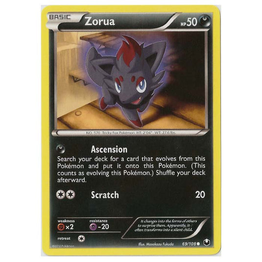 Pokemon - Black & White - Dark Explorers - Zorua - 69/108