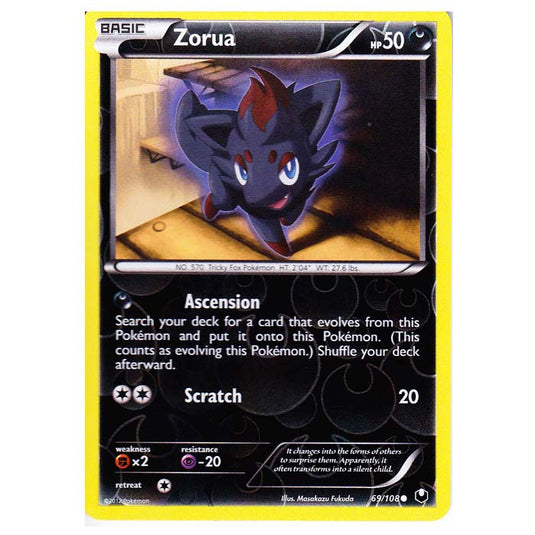 Pokemon - Black & White - Dark Explorers - (Reverse Holo) Zorua - 69/108