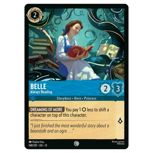Lorcana - Attack of the Vine - Belle - Always Reading (Common) - 148/207