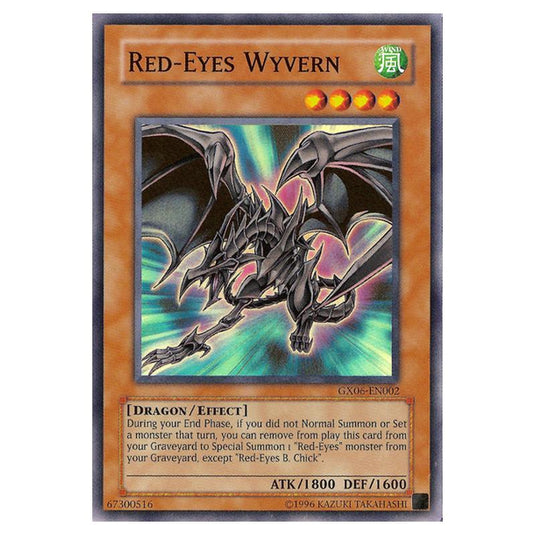 Yu-Gi-Oh! - Yu-Gi-Oh! GX Tag Force 3 promotional cards - Red-Eyes Wyvern (Super Rare) GX06-EN002