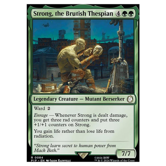Magic The Gathering - Universes Beyond - Fallout - Strong, the Brutish Thespian - 0084