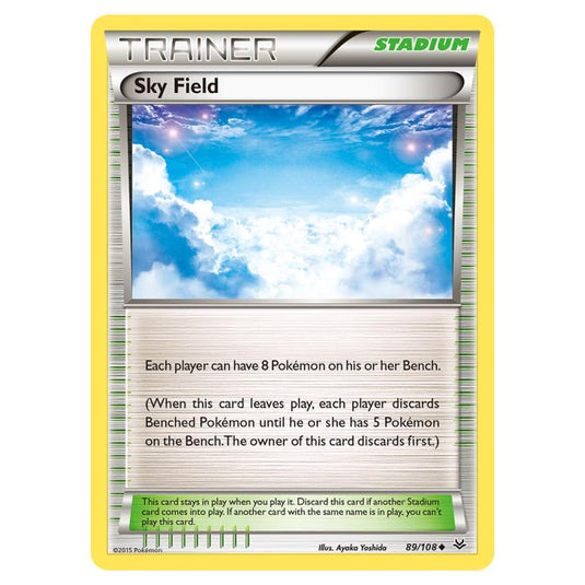 Pokemon - XY - Roaring Skies - Sky Field - 89/108 (Reverse Holo)