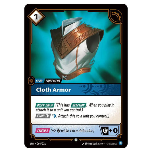 Riftbound: League of Legends TCG - Spiritforged - Cloth Armor - 064/221