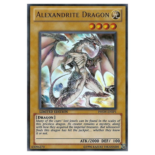 Yu-Gi-Oh! - Photon Shockwave Sneak Peek Participation Card - Alexandrite Dragon (Ultra Rare) PHSW-ENSP1