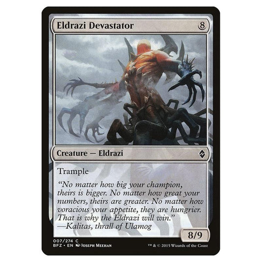 Magic The Gathering - Battle For Zendikar - Eldrazi Devastator - 7/274