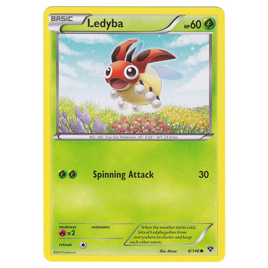 Pokemon - XY Base Set - Ledyba - 6/146