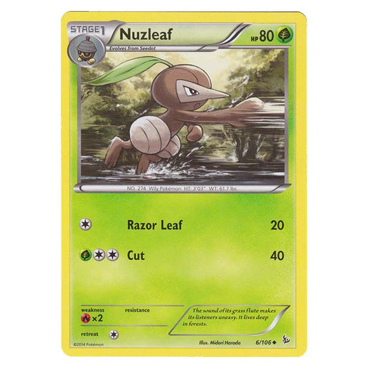 Pokemon - XY - Flashfire - Nuzleaf - 6/106