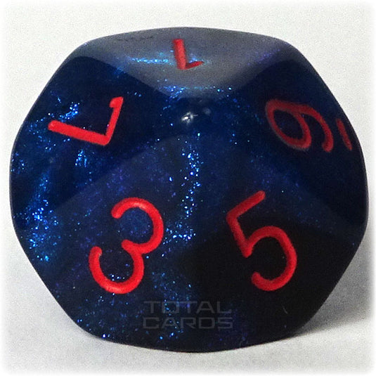 Chessex - Gemini 16mm D10 - Black-Starlight w/Red