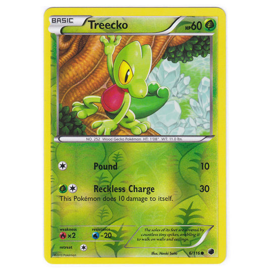 Pokemon - Black & White - Plasma Freeze - (Reverse Holo) Treecko - 6/116