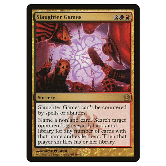 Magic The Gathering - Return To Ravnica - Slaughter Games - 197/274 (Foil)