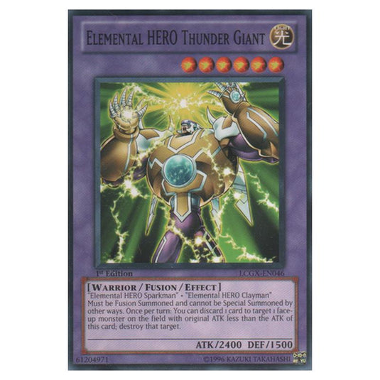 Yu-Gi-Oh! - Legendary Collection 2 - The Duel Academy Years Mega Pack - Elemental HERO Thunder Giant (Common) LCGX-EN046