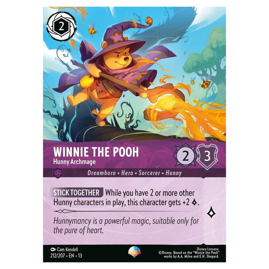 Lorcana - Attack of the Vine! - Winnie the Pooh - Hunny Archmage (Epic) - 212/207