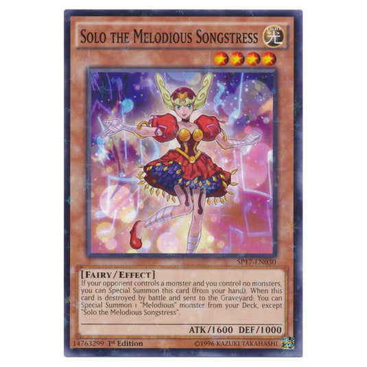 Yu-Gi-Oh! - Star Pack Battle Royal - Solo the Melodious Songstress (Starfoil Rare) SP17-EN030