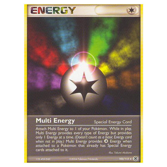 Pokemon - EX Series - FireRed & LeafGreen - Multi Energy - 103/112
