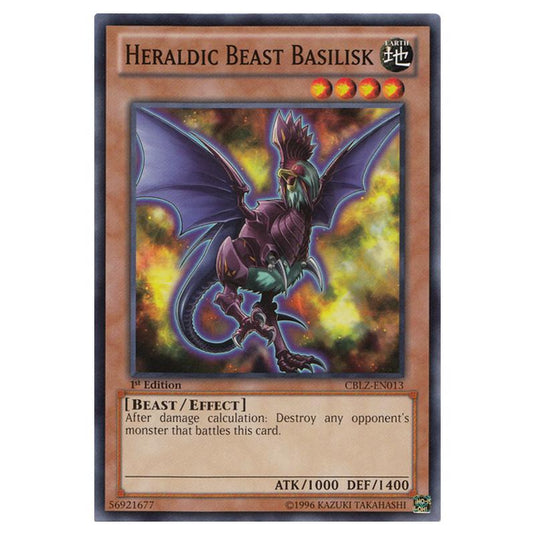 Yu-Gi-Oh! - Cosmo Blazer - Heraldic Beast Basilisk (Common) CBLZ-EN013