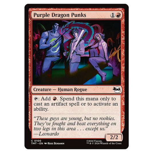 Magic The Gathering - Teenage Mutant Ninja Turtles - Purple Dragon Punks - 0100