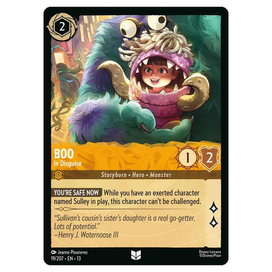 Lorcana - Attack of the Vine - Boo - In Disguise (Uncommon) - 19/207