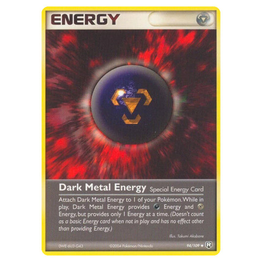 Pokemon - EX Team Rocket Returns - Dark Metal Energy - 094/109