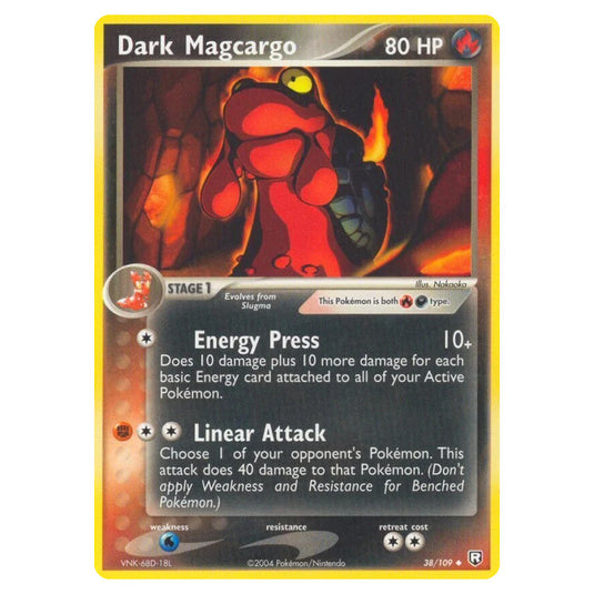 Pokemon - EX Team Rocket Returns - Dark Magcargo - 038/109