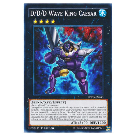 Yu-Gi-Oh! - Pendulum Domination Structure Deck - D/D/D Wave King Caesar (Common) SDPD-EN043