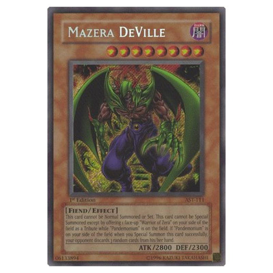 Yu-Gi-Oh! - Ancient Sanctuary - Mazera DeVille (Secret Rare) AST-111