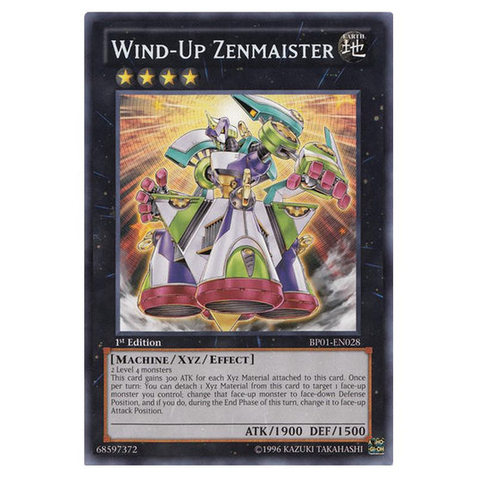 Yu-Gi-Oh! - Battle Pack - Epic Dawn - Wind-Up Zenmaister (Rare) BP01-EN028