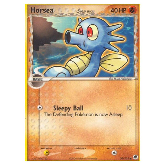 Pokemon - EX Dragon Frontiers - Horsea δ Delta Species - 050