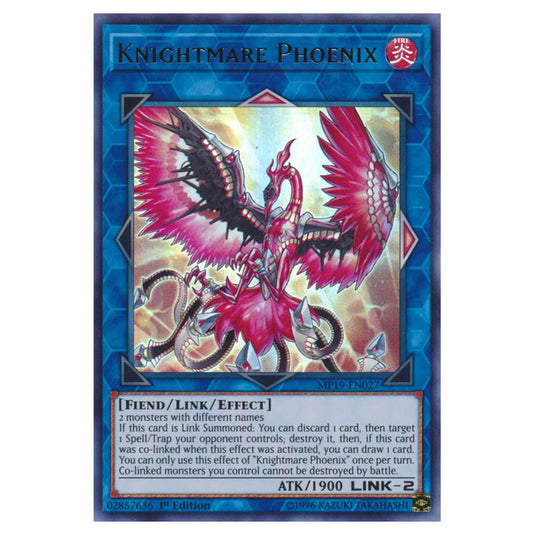 Yu-Gi-Oh! - 2019 Gold Sarcophagus Tin Mega Pack - Knightmare Phoenix (Ultra Rare) MP19-EN027