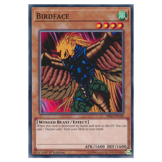 Yu-Gi-Oh! - Speed Duel Starter Decks - Duelists of Tomorrow - Birdface (Common) SS02-ENC08