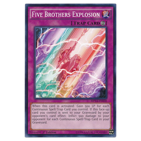 Yu-Gi-Oh! - 2014 Mega-Tin Mega Pack - Five Brothers Explosion (Common) MP14-EN058