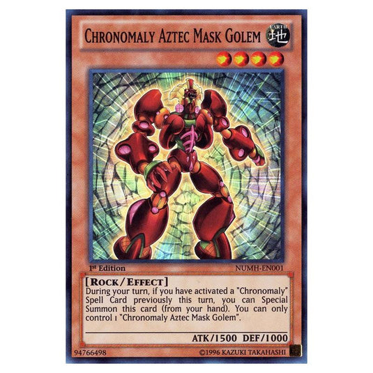 Yu-Gi-Oh! - Number Hunters - Chronomaly Aztec Mask Golem (Super Rare) NUMH-EN001
