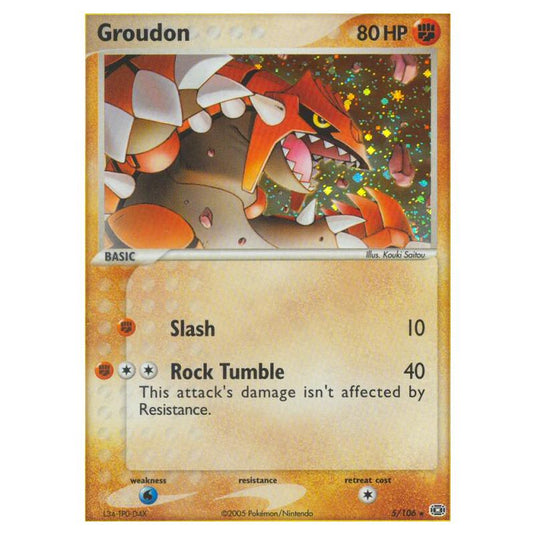 Pokemon - INSERT SERIES HERE - Emerald - Groudon - 5/106