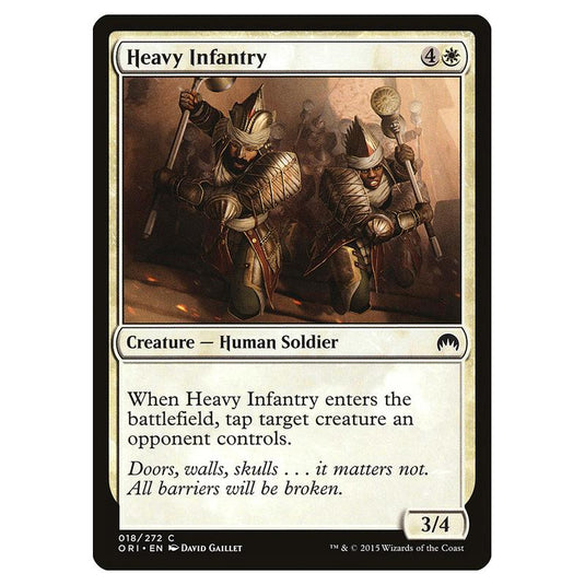 Magic The Gathering - Magic Origins - Heavy Infantry - 18/272 (Foil)