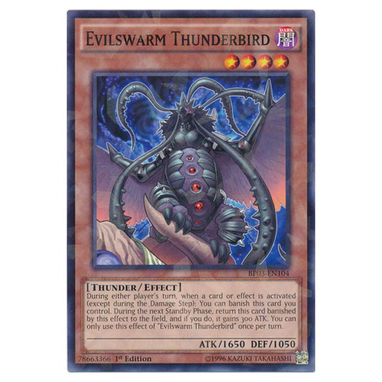 Yu-Gi-Oh! - Battle Pack 3 - Monster League - Evilswarm Thunderbird (Shatterfoil Rare) BP03-EN104