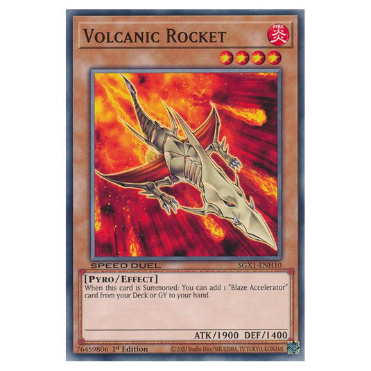 Yu-Gi-Oh! - Speed Duel GX - Duel Academy Box - Volcanic Rocket (Common) SGX1-ENH10